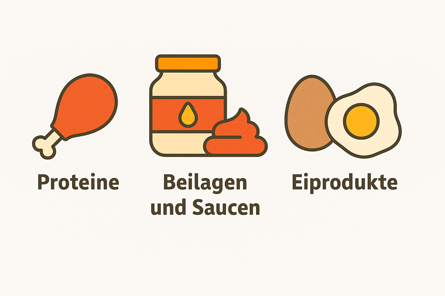 Risikoreiche Lebensmittel: Proteine, Saucen/Beilagen, Eiprodukte